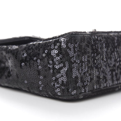 Chanel Sequin Lambskin Medium Moonlight on Water Flap Black 10 of 12