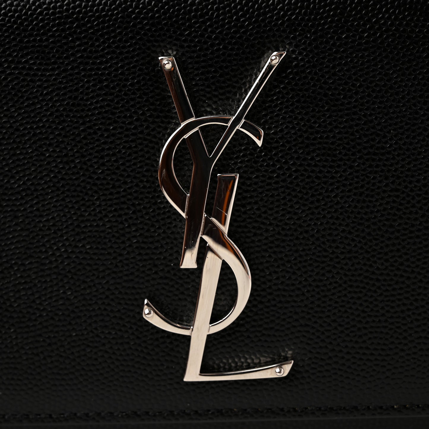 Grain De Poudre Monogram Cassandre Clutch Black