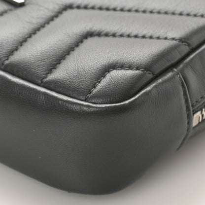 Saint Laurent Lambskin Y Quilted Monogram Loulou Cosmetic Case Asphalt Grey 8 of 9