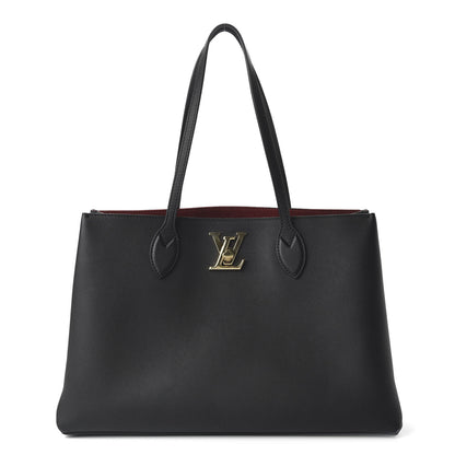 Louis Vuitton Grained Calfskin Lockme Shopper Black 1 of 10