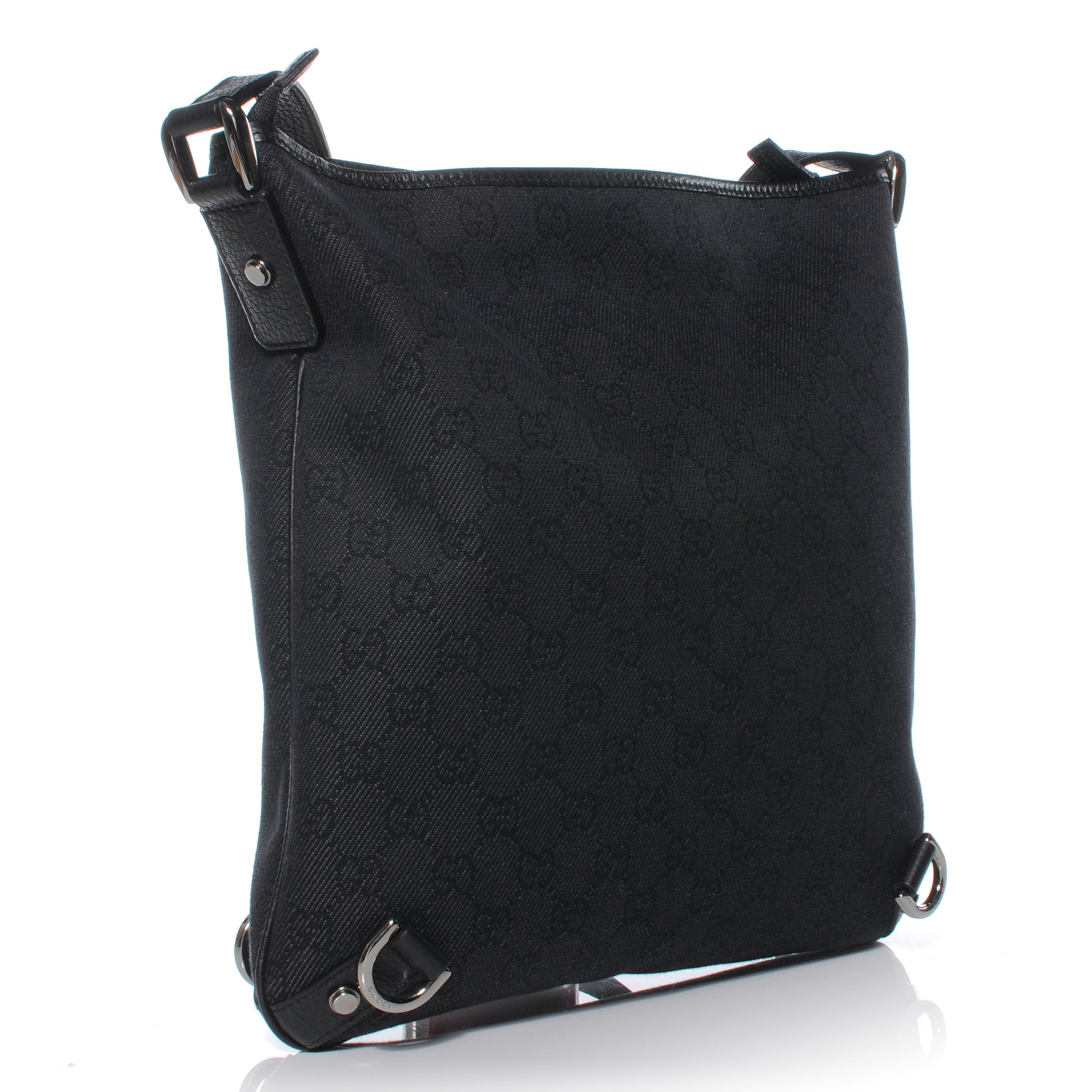 Gucci Monogram Abbey Messenger Bag Black 3 of 8
