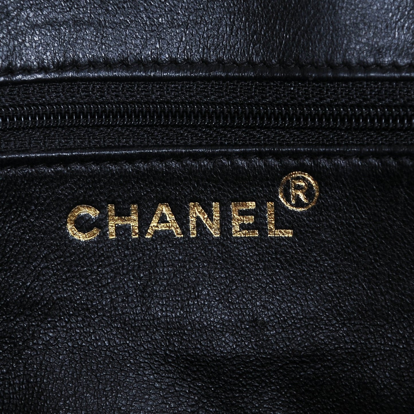 Quilted Lambskin Shopping Tote Black