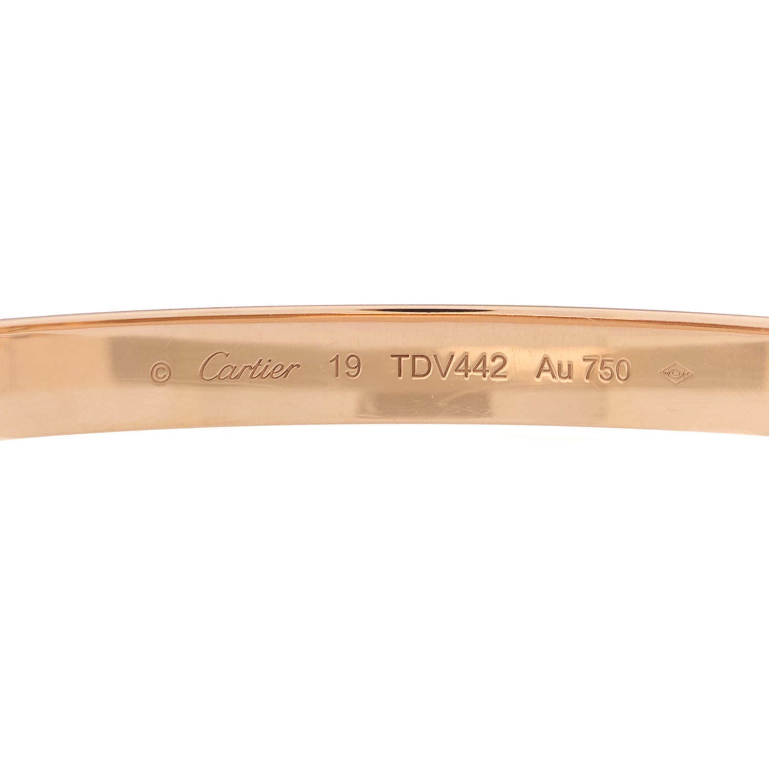 Cartier 18K Pink Gold LOVE Bracelet 19 3 of 5