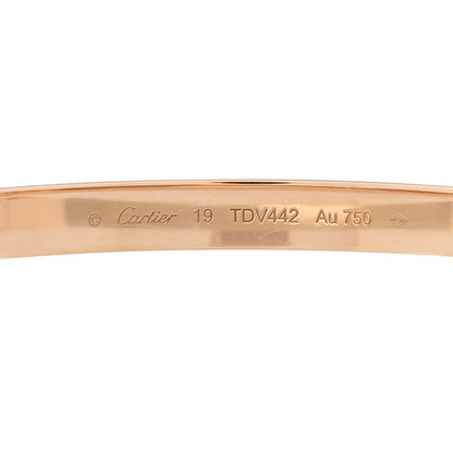Cartier 18K Pink Gold LOVE Bracelet 19 3 of 5