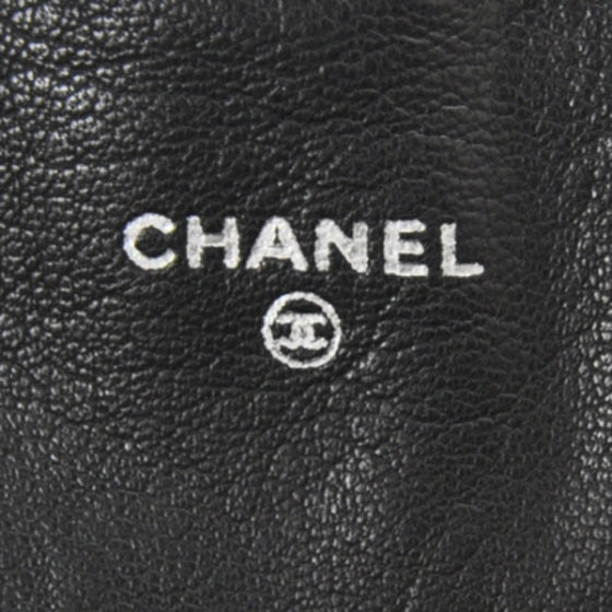 Lambskin Half Moon Wallet On Chain Bag Black