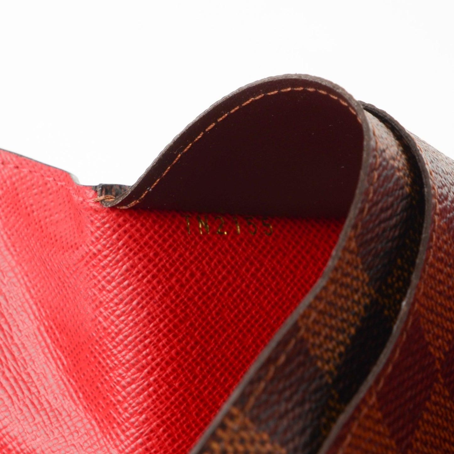 Damier Ebene Josephine Wallet Red