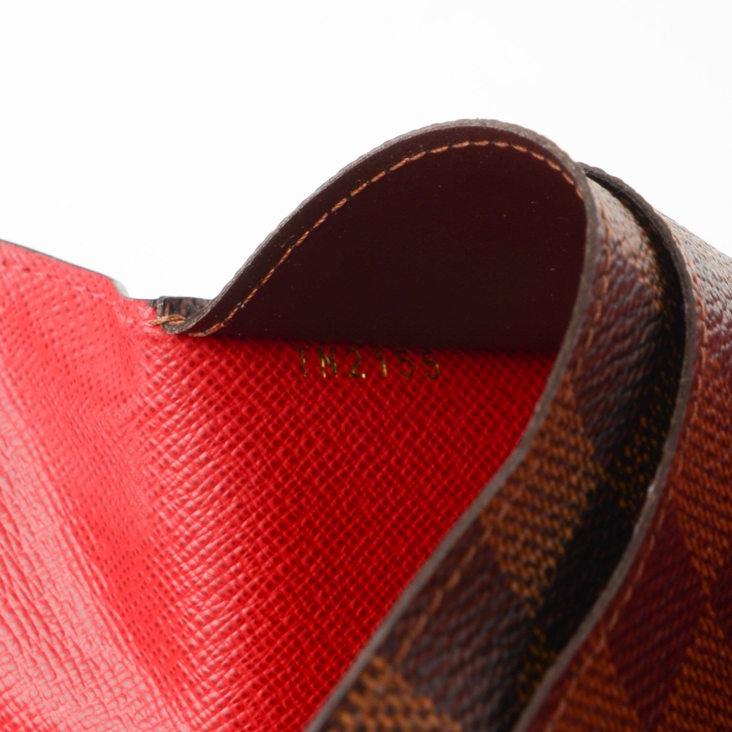 Louis Vuitton Damier Ebene Josephine Wallet Red 7 of 7