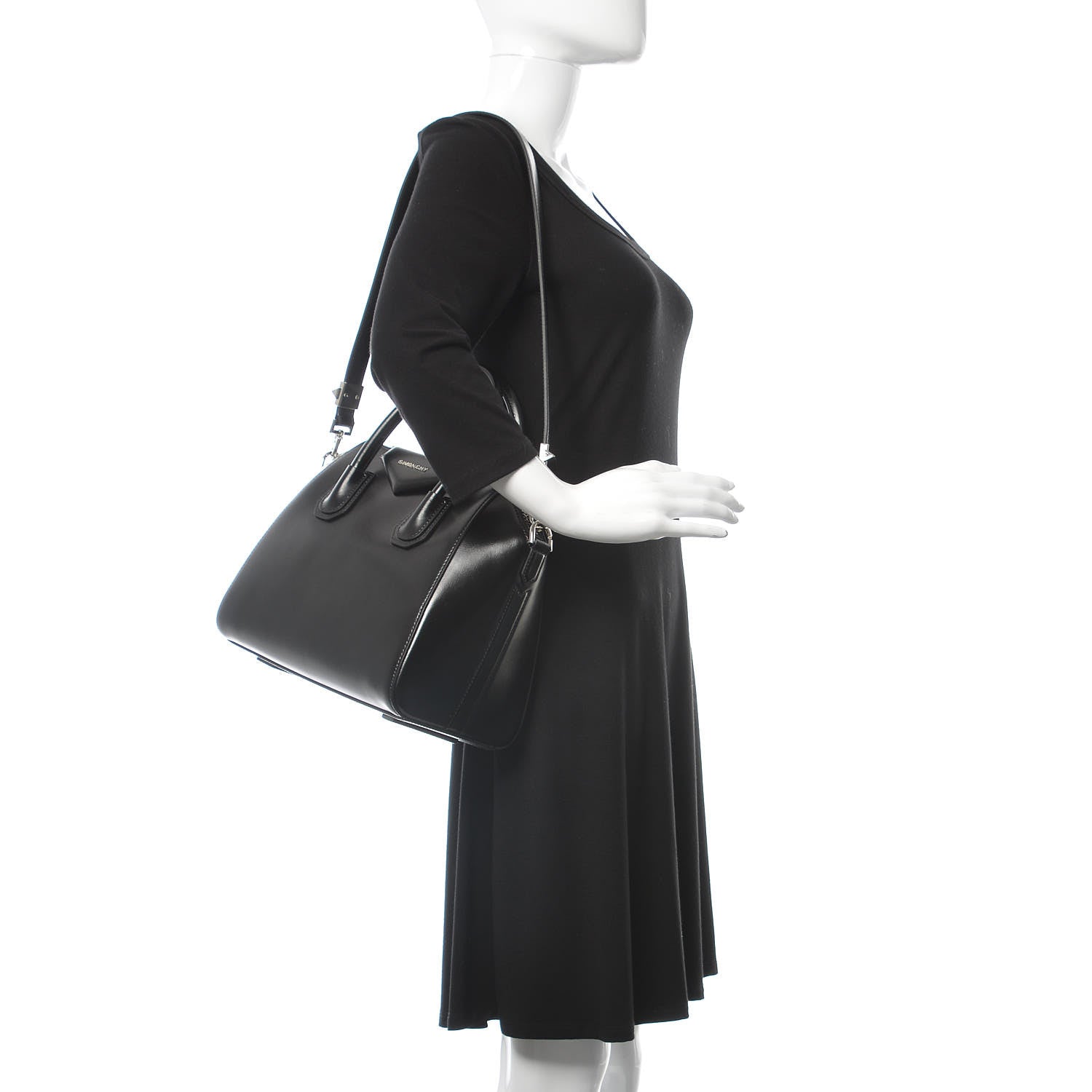 Givenchy Shiny Lord Calfskin Small Antigona Black 2 of 10