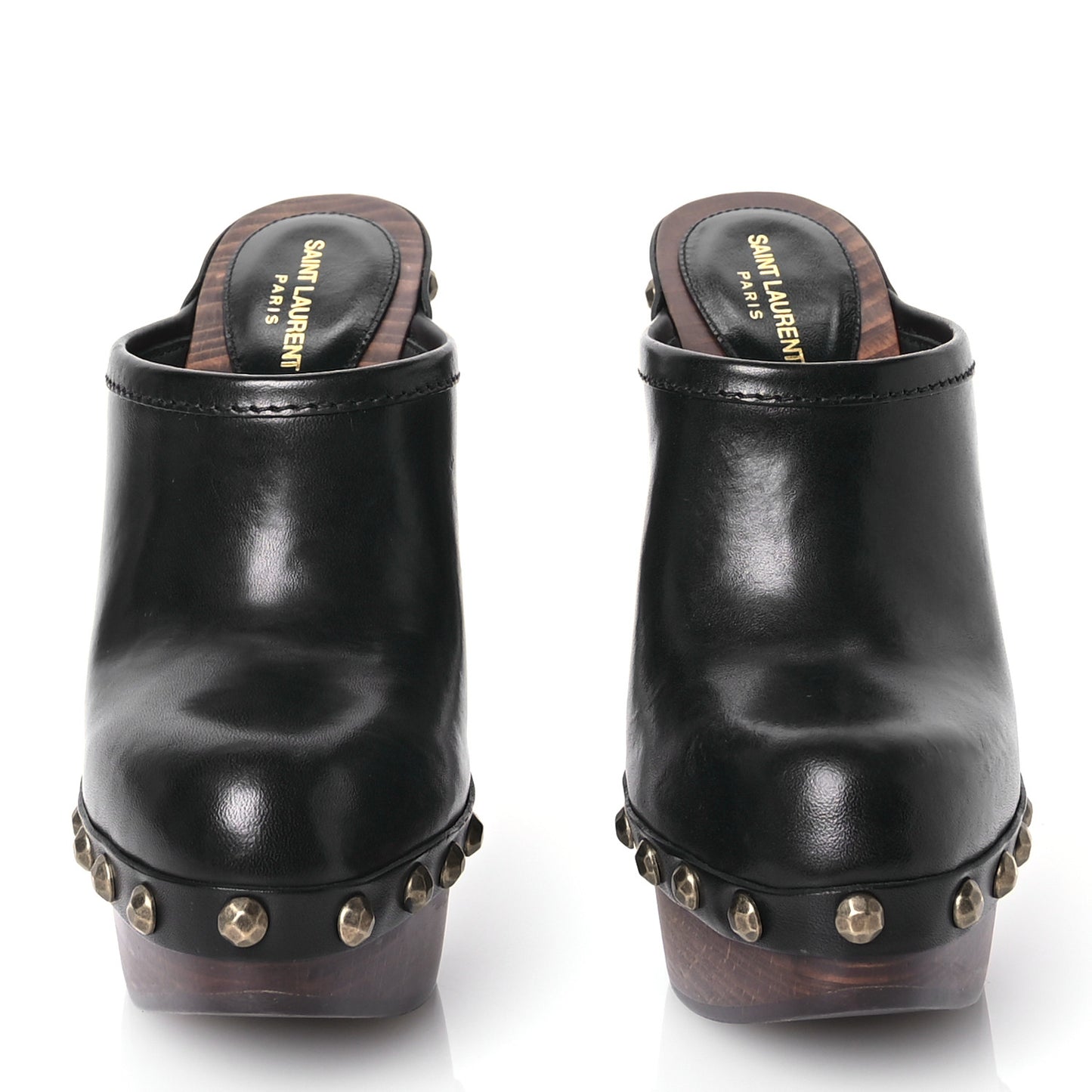 Smooth Calfskin Camoy Clogs 35.5 Black
