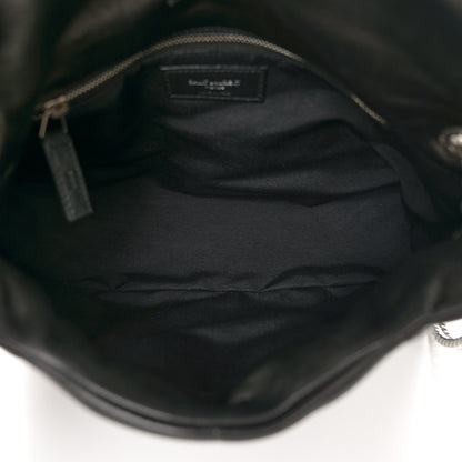Saint Laurent Lambskin Quilted Small Loulou Puffer Monogram Chain Satchel Black 5 of 10