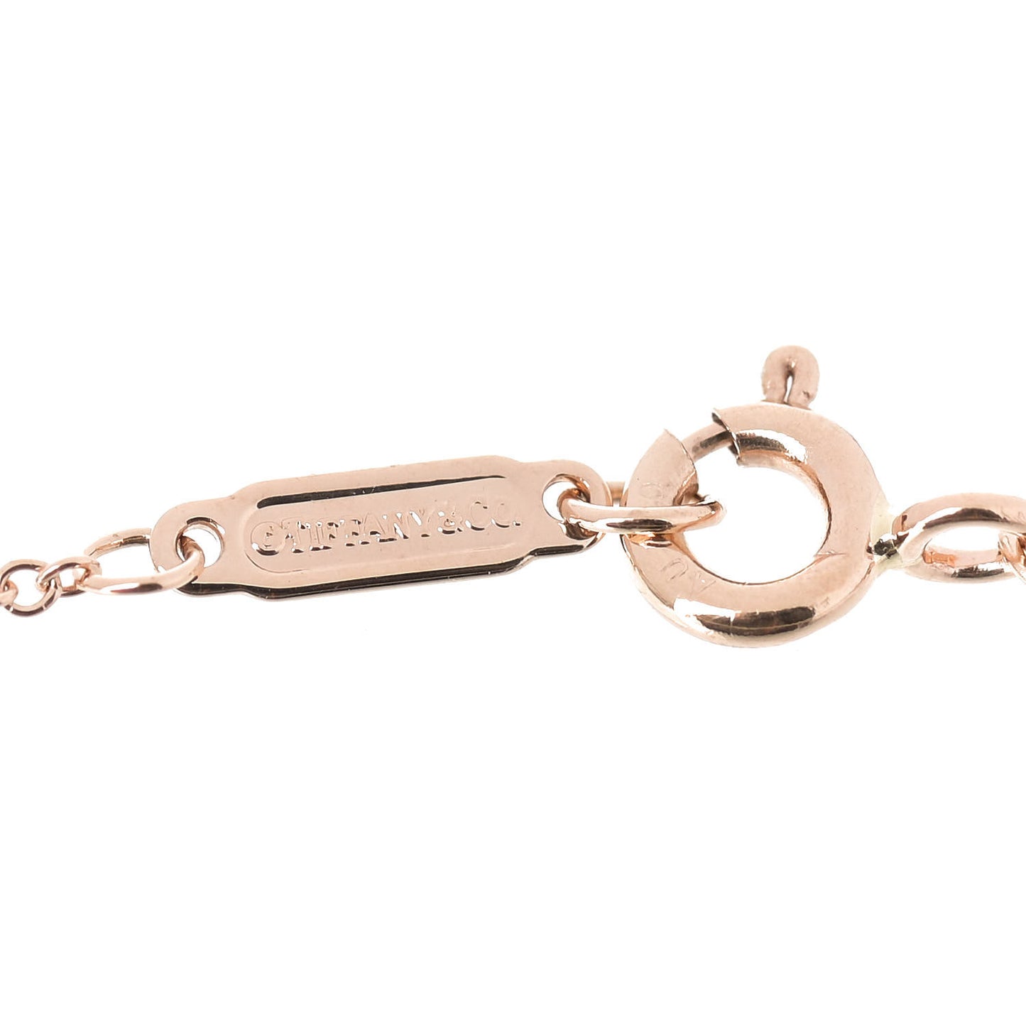 18K Rose Gold Diamond Heart Bracelet