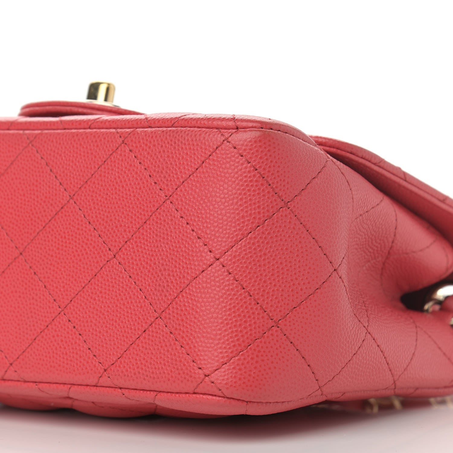 Chanel Caviar Quilted Mini Square Flap Pink 10 of 10
