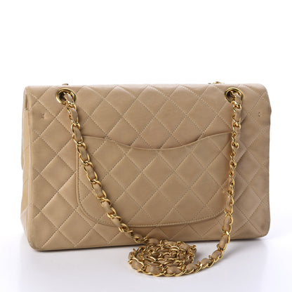 Chanel Lambskin Quilted Medium Double Flap Beige 3 of 13