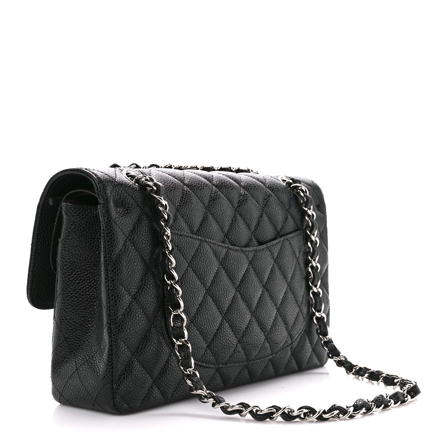 Chanel Caviar Quilted Medium Double Flap Black 3 of 12