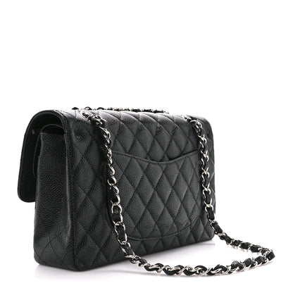 Chanel Caviar Quilted Medium Double Flap Black 3 of 12