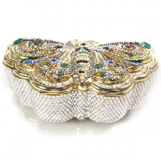 Swarovski Crystal Butterfly Minaudiere Clutch