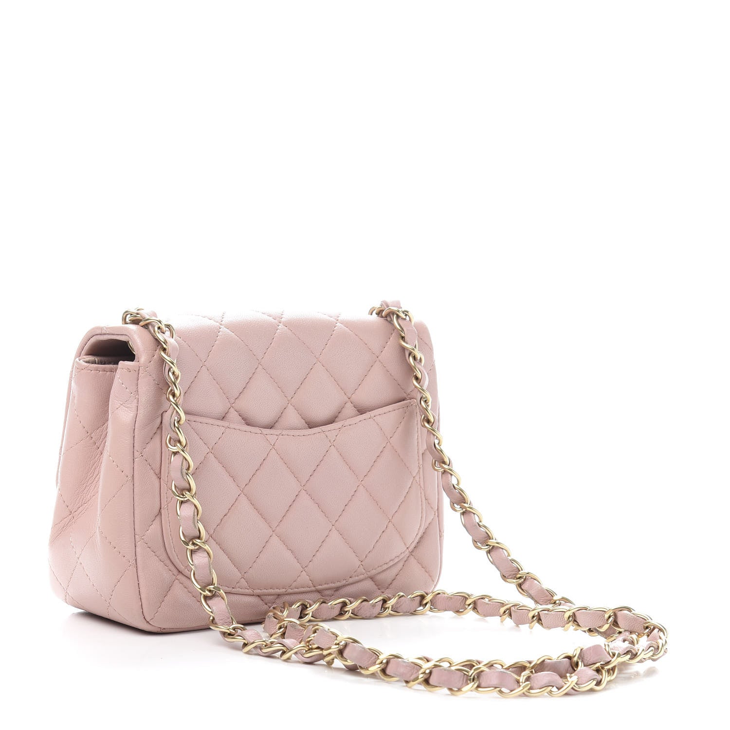 Chanel Lambskin Quilted Mini Square Flap Pink 3 of 13