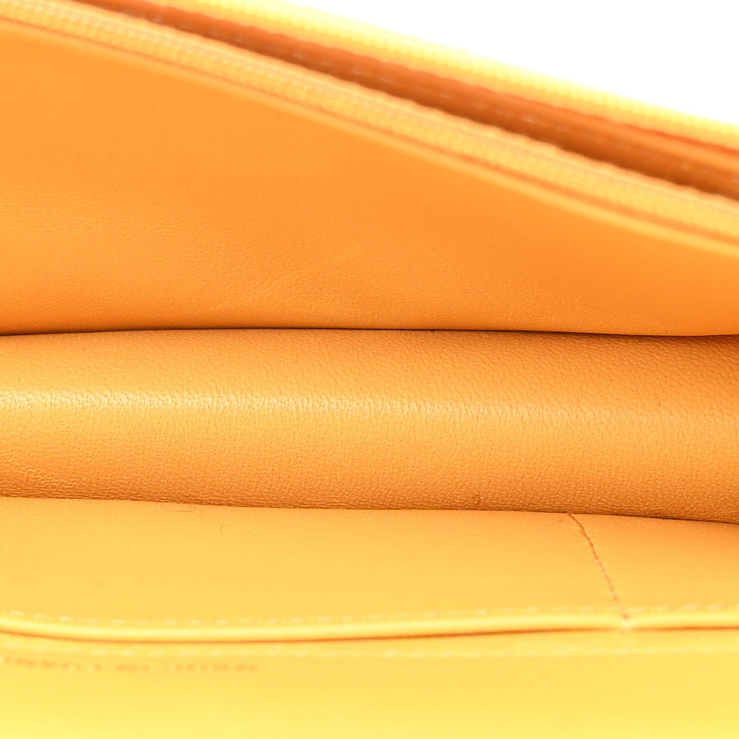 Lambskin Quilted Flap Phone Holder With Chain Yellow