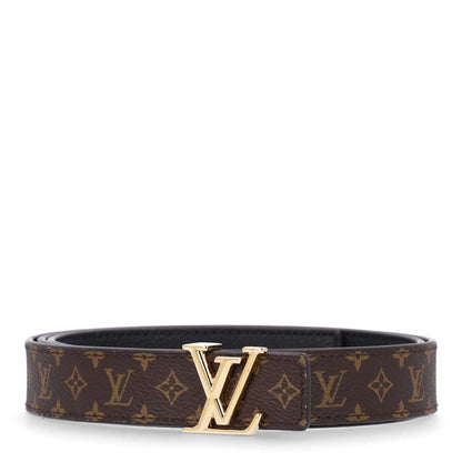 Louis Vuitton Calfskin Monogram 25mm LV Iconic Reversible Belt 95 38 Black 1 of 8