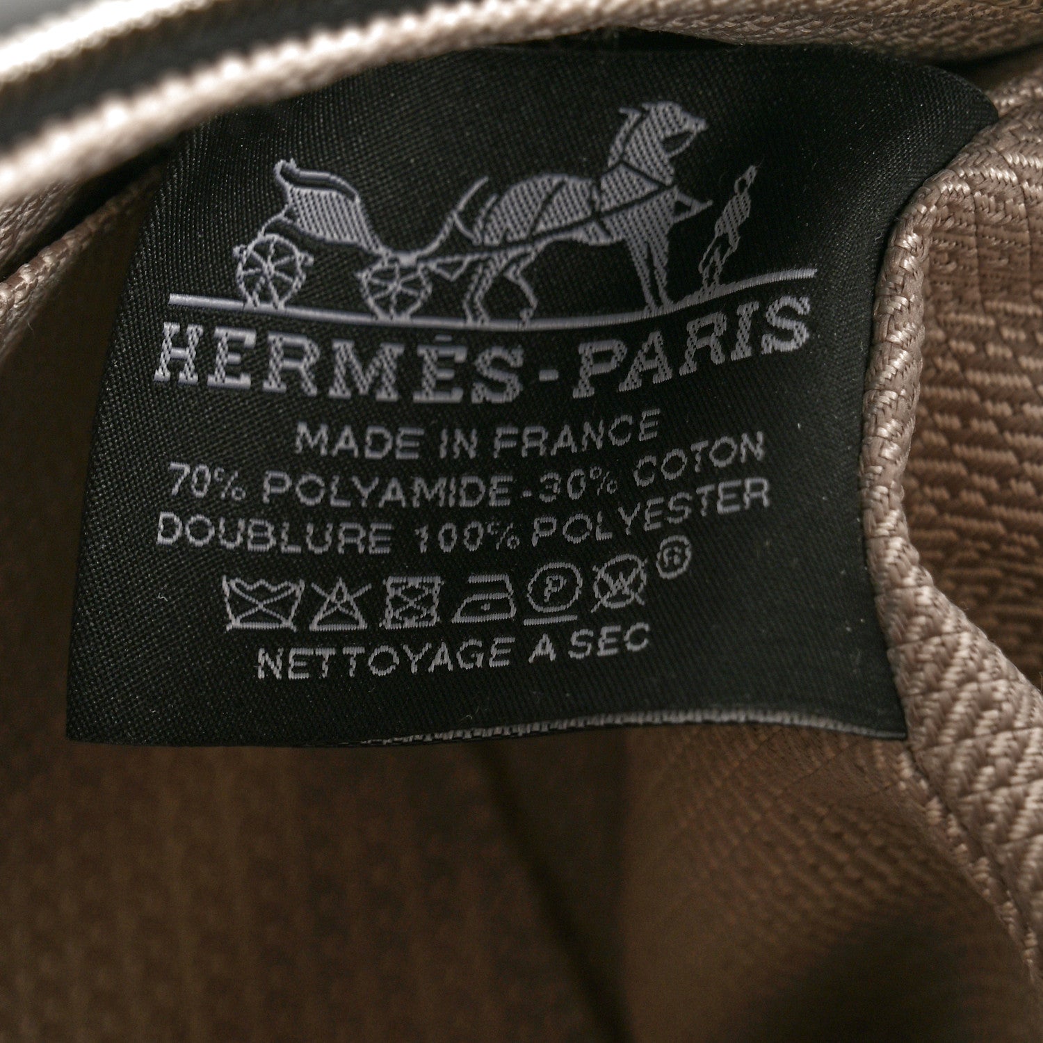 Hermes Canvas Small Bride-A-Brac Pouch Black Bleu Nuit 6 of 6