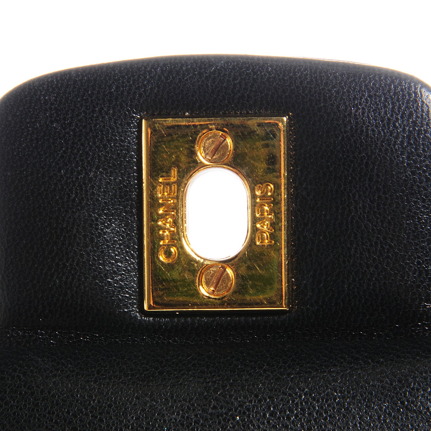 Lambskin Medium Single Flap Black