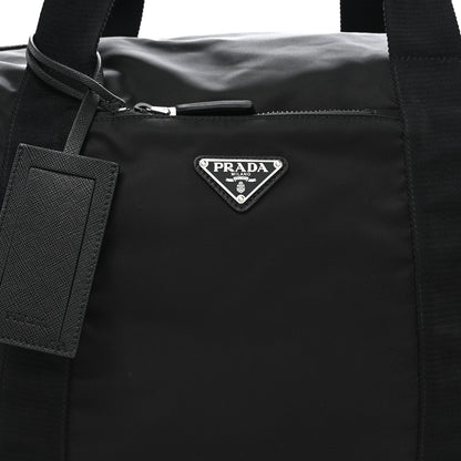 Prada Re-Nylon Saffiano Duffle Bag Black 7 of 9