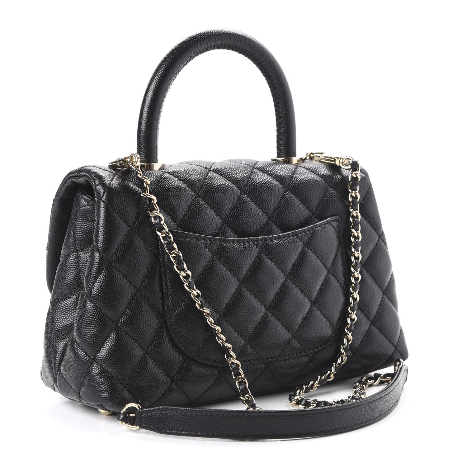 Chanel Caviar Quilted Mini Coco Handle Flap Black 3 of 11