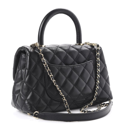 Chanel Caviar Quilted Mini Coco Handle Flap Black 3 of 11