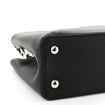 Louis Vuitton Taurillon Snakeskin Capucines PM Black 8 of 9