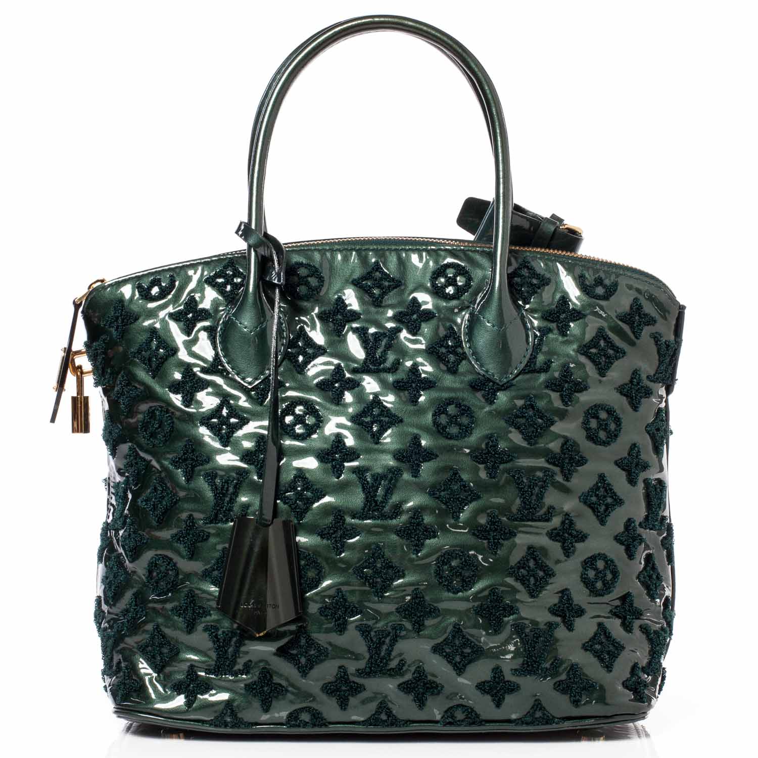 Louis Vuitton Patent Lambskin Fascination Lockit Vert Fonce 1 of 9