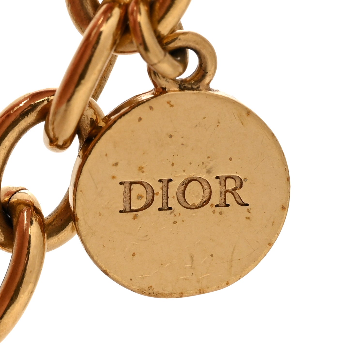 Christian Dior Brass CD Icon Chain Bracelet Gold 4 of 6