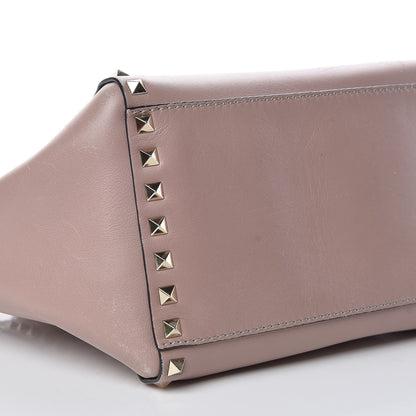 Valentino Garavani Vitello Small Rockstud Double Handle Tote Poudre 21 of 26