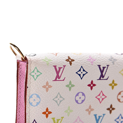 Louis Vuitton Monogram Multicolor Insolite Wallet White Litchi 7 of 8