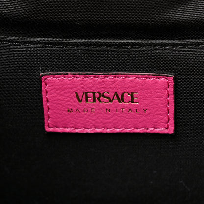 Versace Nappa Quilted Medusa Top Handle Bucket Bag Fuchsia 6 of 12
