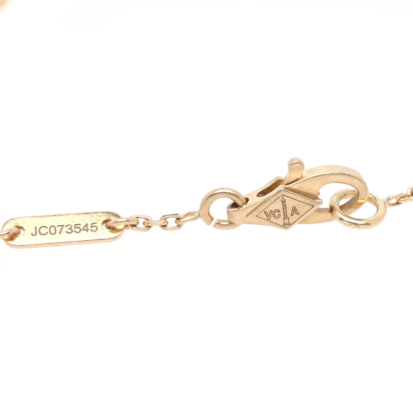 18K Yellow Gold Mother of Pearl Sweet Alhambra Bracelet