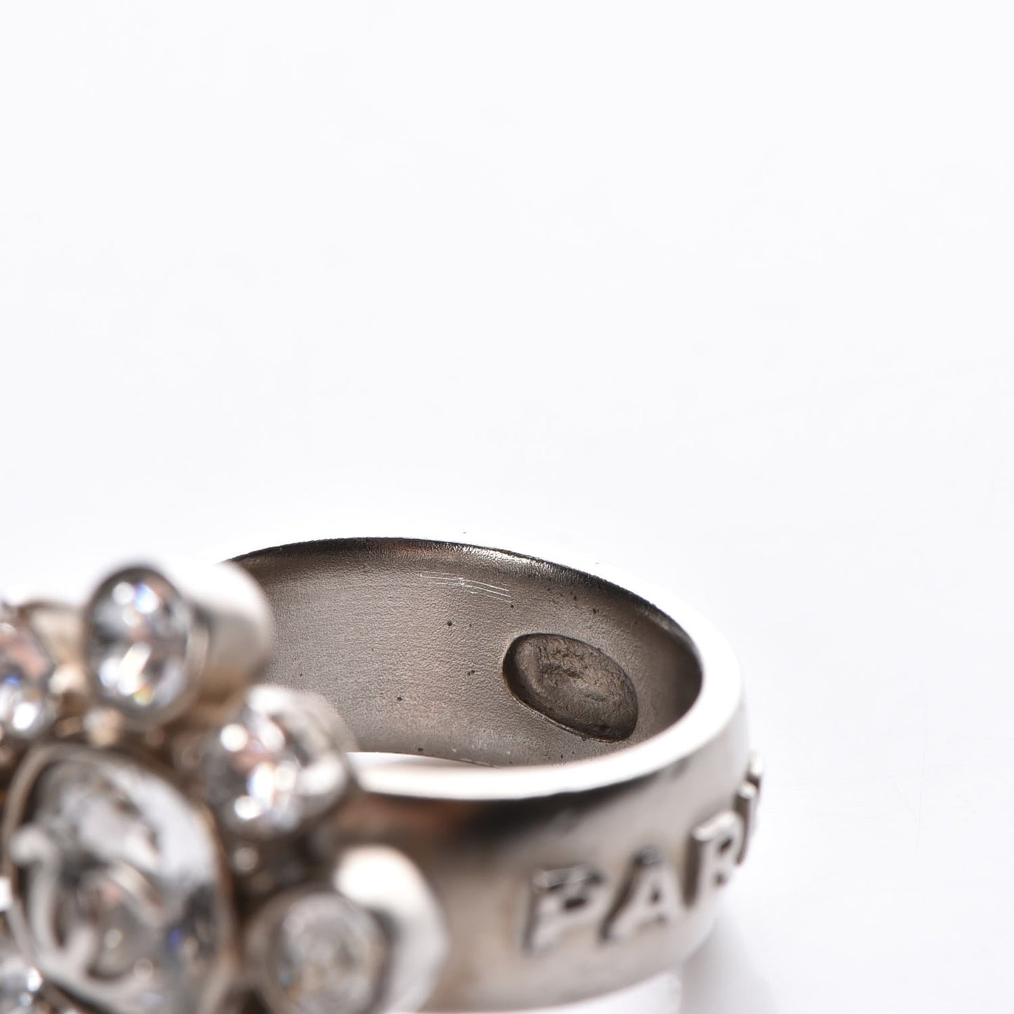 Crystal CC Ring 7 Silver