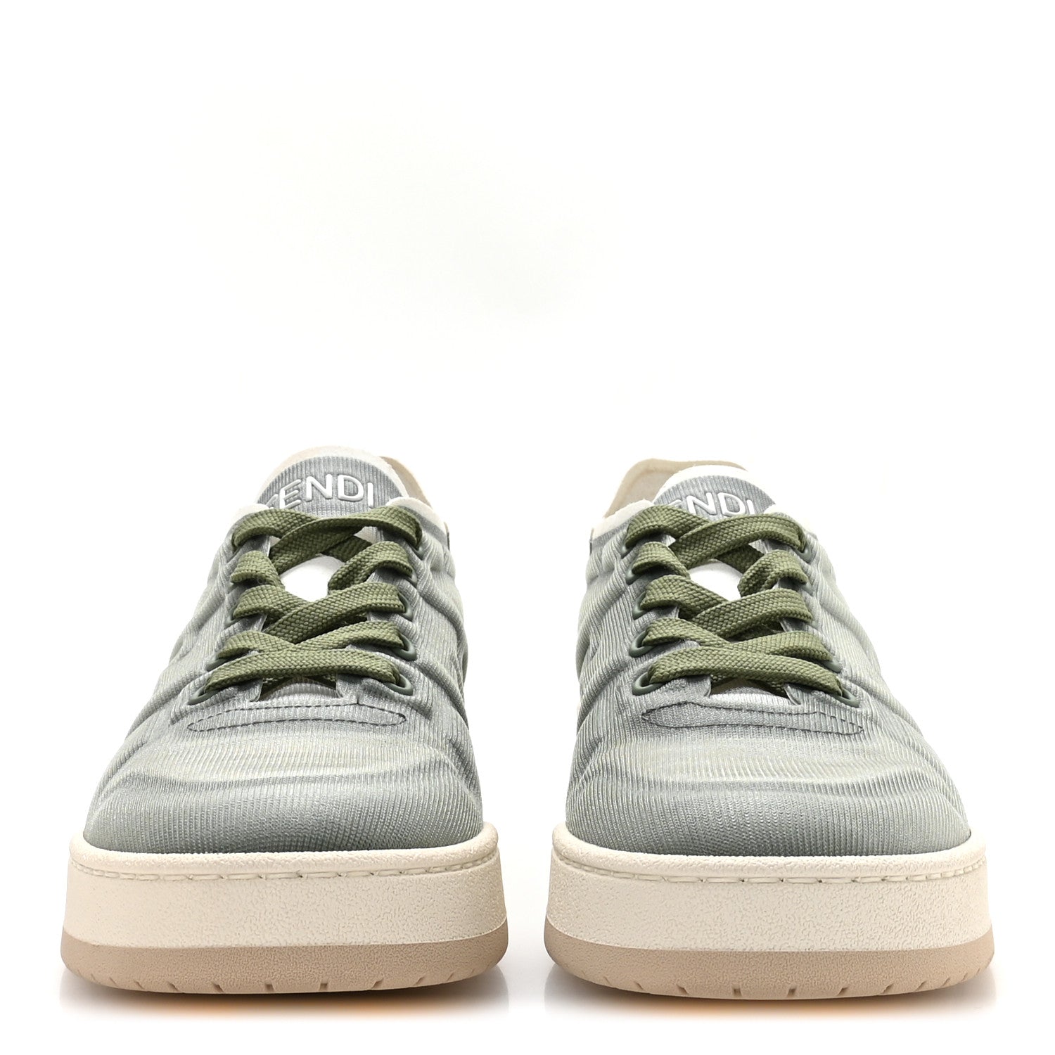 Fendi Fabric Mesh Fendi Match Low Top Sneakers 36 Musk White 3 of 9