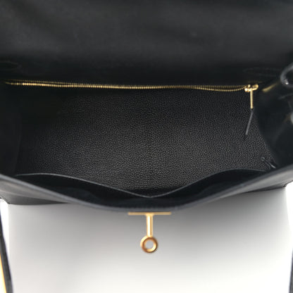 Hermes Epsom Kelly Sellier 28 Black 5 of 15