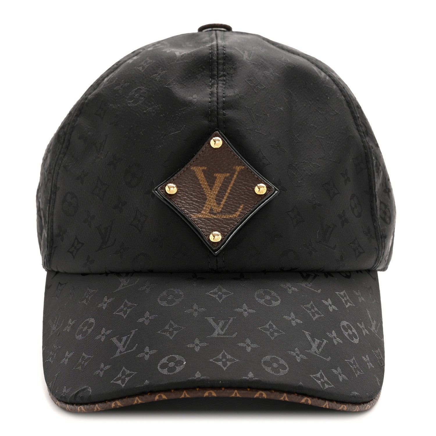Louis Vuitton Polyester Silk Monogram Cap Ou Pas Cap Mini L Black 3 of 12