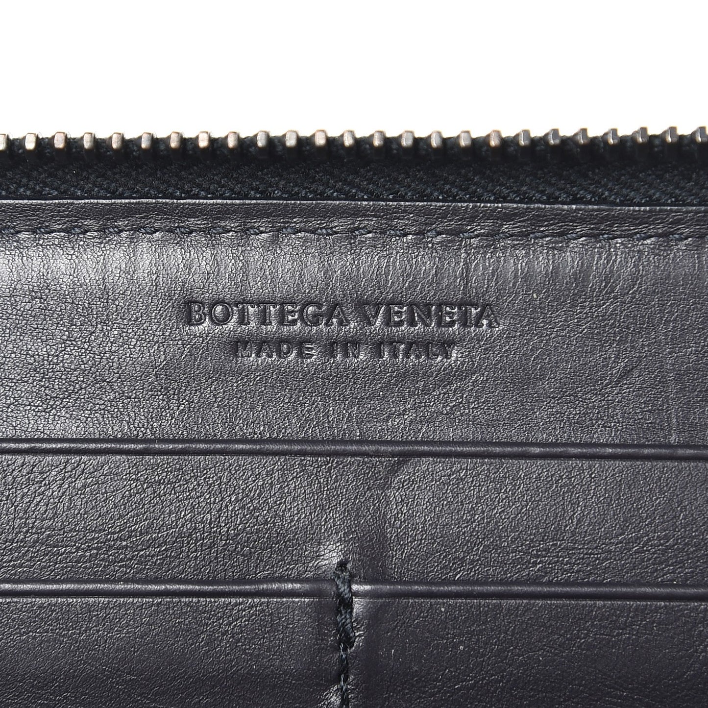 Calfskin Crocodile Intrecciato Zip Around Wallet Tourmaline