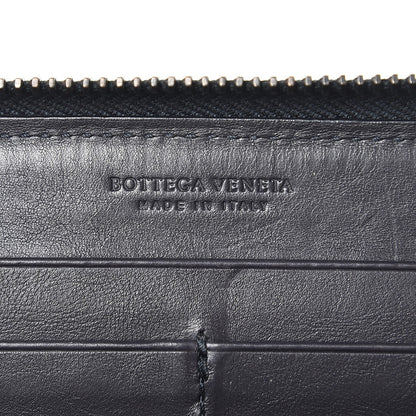Bottega Veneta Calfskin Crocodile Intrecciato Zip Around Wallet Tourmaline 6 of 6
