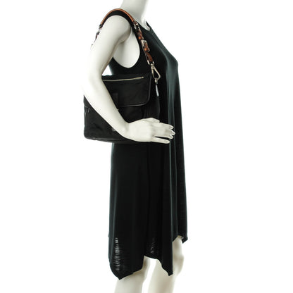 Prada Nylon Vela Shoulder Bag Black 2 of 7