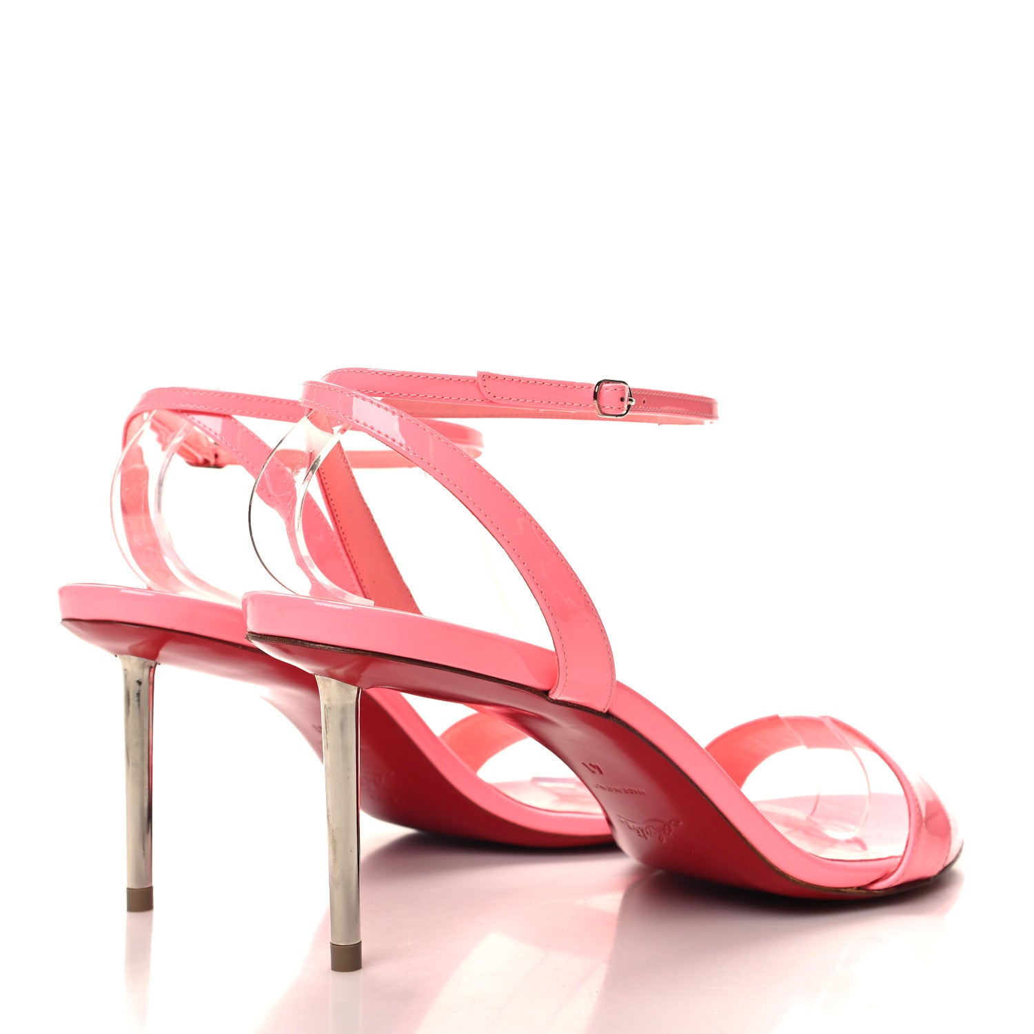 Christian Louboutin Patent Epic 70 Sandals 41 Bubble Gum 4 of 8