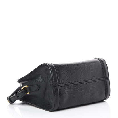 Alexander McQueen Pebbled Calfskin Mini Padlock Tote Black 4 of 10