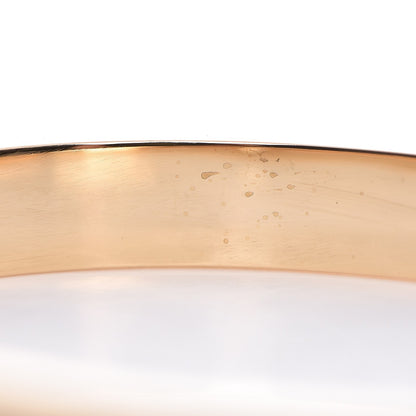 Cartier 18K Yellow Gold 1 Diamond LOVE Cuff Bracelet 17 5 of 8