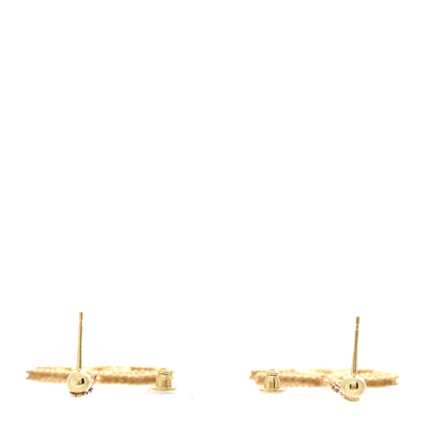 CC Drop Earrings Matte Gold