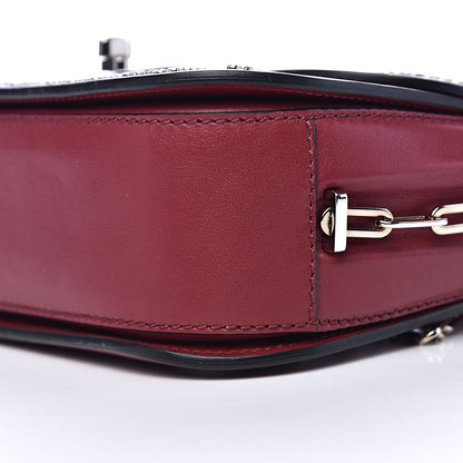 Valentino Garavani Vitello Loveblade Embellished Chain Flap Bag Rubino 9 of 10