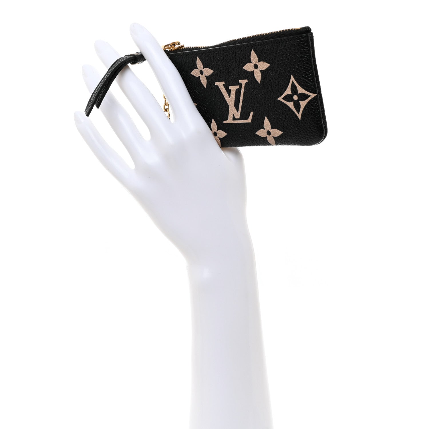Louis Vuitton Empreinte Monogram Giant Key Pouch Black Beige 2 of 8