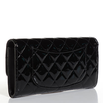 Chanel Patent Quilted Travel Wallet Black 3 of 10