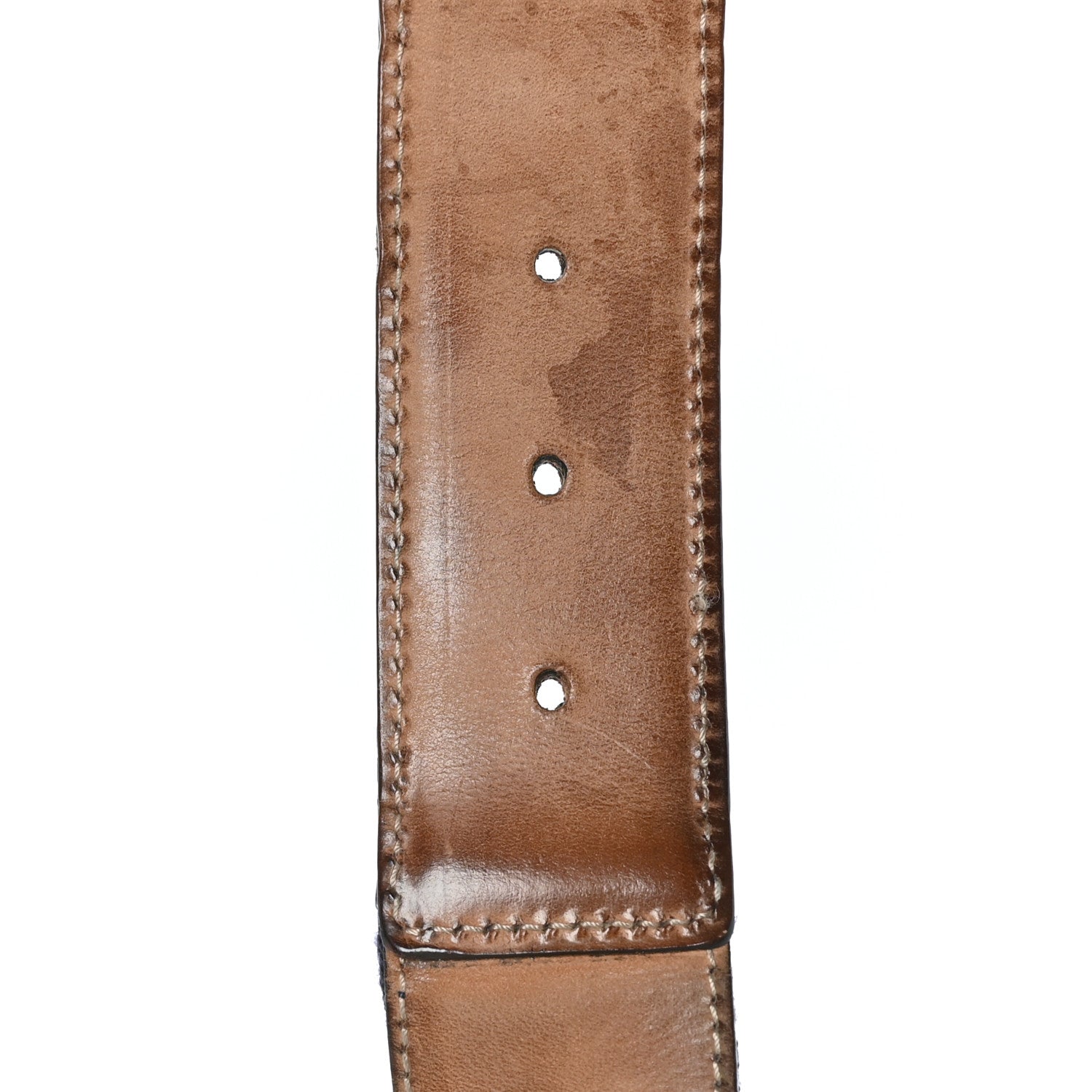 Gucci Calfskin Web Interlocking G Belt 85 34 Blue 4 of 8